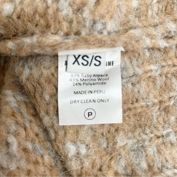 Atelier Delphine Baby Alpaca Melange Balloon Sleeve Sweater in Bambi Size XS/S - Picture 13 of 15